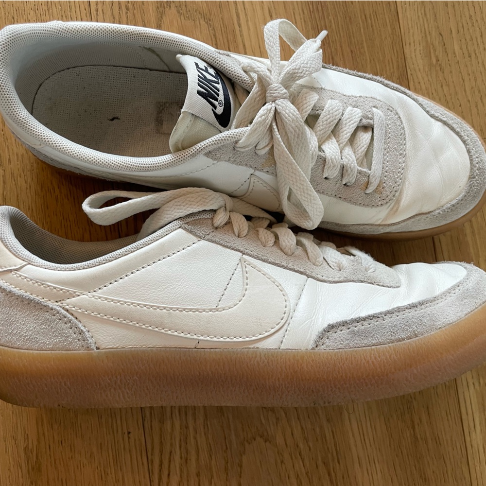 Nike White and Tan Sneakers